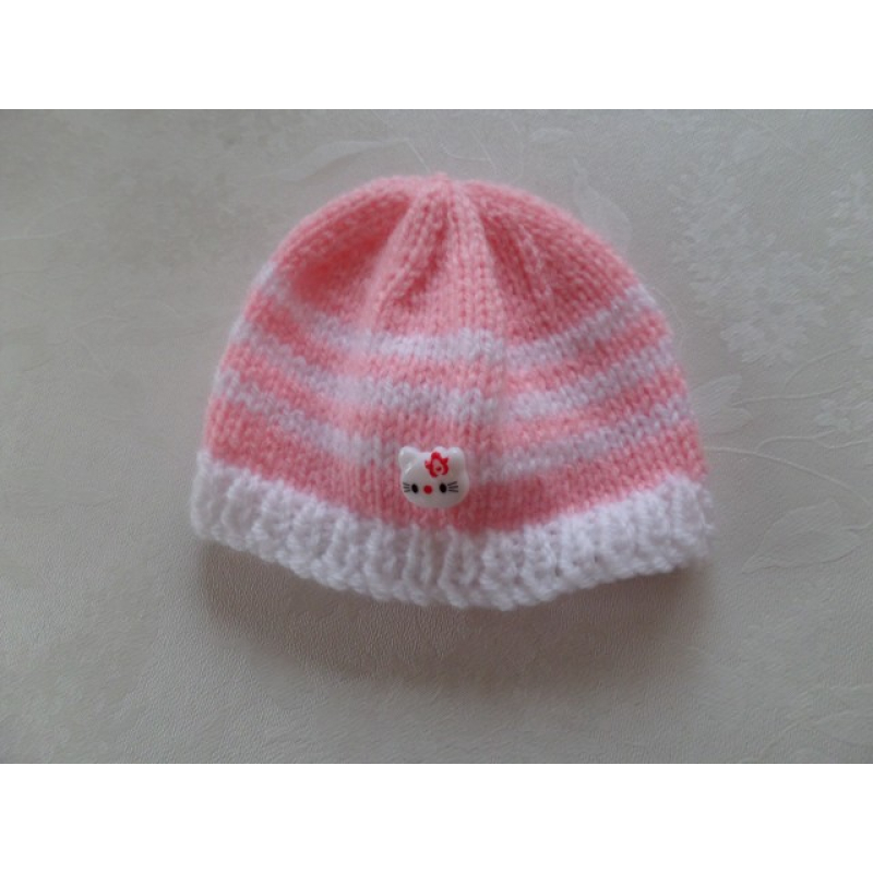 Muts zalmrose streep   - K